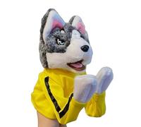 Hand Puppet Kung Fu Boxing Soft Soundable Hand Interactive Husky Puppet Toddler Washable Plush Battle Boxing Husky Toys