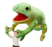 Hand Puppet Set with Working Mouth - Stuffed Animals Chameleon Animal Plush Toy | Soft Plush Animal Hand Puppets Birthday Puppet for Kids Show Theater Christmas Easter Basket Stuffers