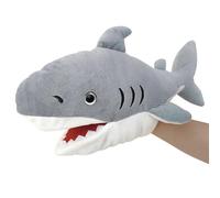 Hand Puppet, Shark Plush Toy with Movable Mouth for Interactive Play, Realistic Ocean Animal Puppet for Educational Classroom and Role-Play Activities
