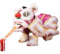 Hand Puppet with Strings and Rod Asian Figurine Puppet Portable Crafts for Parties Children Spring Festival Gifts very funny(Pink)