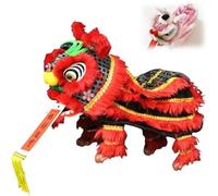Hand Puppet with Strings and Rod Asian Figurine Puppet Portable Crafts for Parties Children Spring Festival Gifts very funny(Grey)