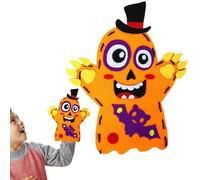 Hand Puppets - Cartoon Halloween Hand Puppet Craft Toys | Handicraft Halloween Puppet | Creative Puppets With Soft Material For Storytelling, Role Play, Haloween Parties