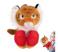 Hand Puppets for Babies,Stuffed Story Talking Toy - Interactive Boxing Puppet Toy with Retractable Arm for Toddler Ages 3+ Classroom Party Storytelling Stocking Easter Basket Filler