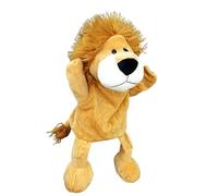 Hand Puppets for Kids & Adults Lion Tiger Elephant Monkey Zoo Animal Plush Puppet Toy for Imaginative Play, Show Theater, Storytelling, Teaching, Role-Play