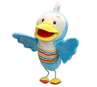 Hand Puppets for - Soft Cotton Bird, Grey Solid Link, Thick Wall | School Teaching Accessory, Storytelling Tool for Desktop Object Unit Gear