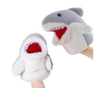 Hand Puppets | Soft Realistic Stuffed Plush Toy, Stuffed Shark Puppet with Stories - For Boys Girls Family Bathroom Swimming Pool Home School Classroom Playroom Nursery