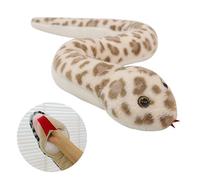 Hand Puppets Toy for Kids Snake Puppet Stuffed Animal with Working Mouth Interactive Plush Story Toys Gifts for Boys Girls (Brown)