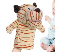 Hand Puppets Toy, Soft Finger Puppet System, 7.87in Movable Mouth Cartoon Doll Design, Funny Interactive Plush Puppet Set, Kids Storytelling Play Toy for Home Kids Play Puppets, Travel Use