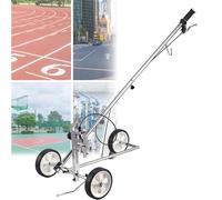 Hand Push Road Marking Machine, Adjustable Line Width, Draw Arcs, Straight Lines & Circles for Sports Fields, Grass, Schools