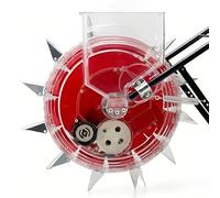 Hand Push Seeder Machine w/12 Holes, Hand-Push Roller Seeding, Garden Seeder, Accurate Seed Drill for Soy Peanut Corn Cotton(B)