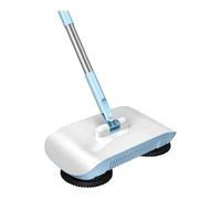 Hand-Pushed Sweeper Robot Vacuum Cleaner with Broom for Ideal for Living Room and Outdoor with Multifunctional and Hand-Pushed Size 1 Pack (A Indigo)