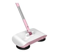 Hand-Pushed Sweeper Robot Vacuum Cleaner with Broom for Ideal for Living Room and Outdoor with Multifunctional and Hand-Pushed Size 1 Pack (B Honey Flour)