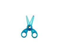 HAND Q-6042 Colourful Pair of Children's Safety Scissors - Clear Colour with Pretty Cat Motif - 12 cm Long - Pack of 2