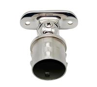 Hand Rail Brackets for Stairs,2 PCS 38.1mm Adjustable Support 316 Stainless Steel Handrail Bracket Mirror Polished Round Tube for Balustrade