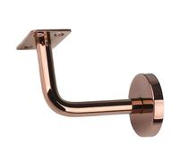 Hand Rail Brackets for Stairs,2Pcs/Box Rose Gold 80cm Flat/Curved Fixed Pallet Stair Handrail 304 Stainless Steel Staircase Wall Support Accessories