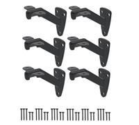 Hand Rail Brackets for Stairs- 6 Pcs Handrail Indoor Stairs or Outdoor Support,Hand Railing