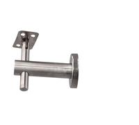 Hand Rail Brackets for Stairs,Heavy Duty Banister Handrail Post Bracket Solid Stainless Steel Stent/Support,Rotatable Curved Panels,Wall Support,Round Accessories