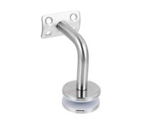Hand Rail Brackets for Stairs,Heavy Duty Banister Post 1pc Stair Handrail Bracket Glass Panel Clamp Railing Clip Armrest Stainless Steel Satin