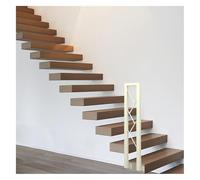 Hand Rail for Stairs U-Shaped Decorative Stair Handrail Side Mount Modern Simple Stair Railing for Family Hotel Villa Attic Deck Outdoor(Wei,105cm)