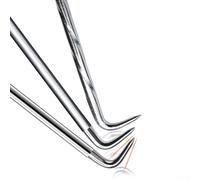 Hand Rebar Tier Construction Site Steel Bar Wire Hook Winding Tool Iron Material Chrome Plated Tying Clamp for Building Work(C)