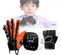 Hand Rehabilitation Robot for Kids, Air Pressure Training Smart Glove for Children, Finger Straightening Brace for Right Hand - Family Care Protector.