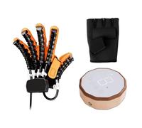 Hand Rehabilitation Robot Gloves Hand Exerciser Aids Robotic Glove Finger Rehabilitation Trainer Finger Orthosis for Cerebral Palsy Arthritis Stroke Hemiplegia Patient (Left, L)