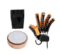 Hand Rehabilitation Robot Gloves Hand Exerciser Aids Robotic Glove Finger Rehabilitation Trainer Finger Orthosis for Cerebral Palsy Arthritis Stroke Hemiplegia Patient (Right, S)