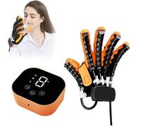 Hand Rehabilitation Robot Gloves Strength Trainer Finger Exercise Nerve Damage for Dementia Arthritis Stroke Hemiplegic Hands Dysfunction Patients(Left,XL)