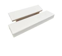 Hand Rest Pillow Solid Wood Beveled Nail Art Set Manicure Table Cushion Stand 2Pcs Kit For Home And Nail(White)