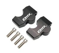 Hand Rising Clamp Motorcycle Handle Bar Risers For CMX500 For Rebel500 CMX300 CMX 300 500 2020 Handlebar Riser Clamp Mount Adapter Handle Bar Riser(Black)