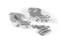 Hand Rising Clamp Motorcycle Handlebar Risers Clamp For Tenere 700 TENERE700 XTZ XT700Z Handle Bar Riser Mount Adapter Kit Handle Bar Riser(Silver)