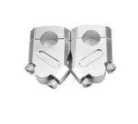 Hand Rising Clamp Motorcycle Handlebar Risers For FZ6 S2 FZ 6 For FAZER MT-07 MT-09 MT07 MT09 MT 07 09 Handle Bar Riser Mount Clamp Adapter Part Handle Bar Riser(Silver)