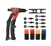 Hand Rivet Nut Kit, Heavy - Duty Metal Manual Tool, 8 Mandrel Sizes - High Strength Construction, Ergonomic Single - Hand Operation, Ideal for DIY & Professional Projects