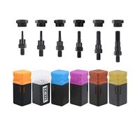 Hand Rivet Nut Tool Kit Blind Riveter with 6Pcs Riveting Tools and Nose Pieces Drill Adapter Tool Riveting Manual Threaded Riveter Inserts Metal License Plate Threads for Car