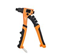 Hand Riveter Cordless 8” Hand Riveter 4 in 1 Pop Heavy Duty Manual Rivet Nut Tools Set with 2.4mm 3.2mm .0mm .8mm Nails 80pcs(Rivet Gun Only)