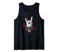 Hand Rock Skeleton Skull Rocking It Heavy Metal Gift Tank Top