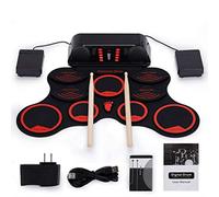 Hand Roll Electronic Drum Set Adult Beginner Children Percussion Instrument Folding Silicone Portable Electronic Drum