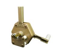 Hand-Rolling Device, Greenhouse Film Lifting Tool, Shade Net Agricultural Side Winding Roller Blind for DIY Use(Gold)
