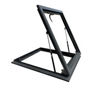 Hand Roof Skylight Cover 27.6x31.5in Egress Hatch Attic Sun Room Window Underground Lighting Well Maintenance Skylight for Optimal Roof Viewing & Natural Light
