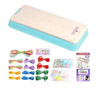 Hand Rope Braider Set - Friendship Bracelet Maker, Hand Braider Kit, Multi-Coloured String | T Adjustable Bracelets For Teen Girls Crafting Toy, Making Activity Kit, Jewellery DIY Set