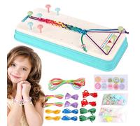 Hand Rope Braider Set | Multi-Coloured Bracelets String Jewelry Maker Kits Toys | Children's Hand Rope Braider Set | Hand Rope Bracelet Maker Set Friendship Bracelets Braider Kit for Teen Girls