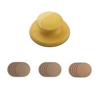 Hand Sanding Block Kit Grinding Block Backing Sandpaper Conversion Adapter Pad Auto Marine Paint Prep Sand Woodworking Sanding Pads for Wood Floors Drill Oscillating Multitool Hook and Loop Foam Car