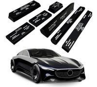 Hand Sanding Block Set of 7,PSA Base Auto Body Sanding Block Kit with Long Panel Sander,Flexible for Automotive Paint and Woodworking Sand Furniture,Black