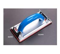 Hand Sanding Block with Metal Clips for Drywall, Wood & Metal - Ergonomic Foam-Plastic Abrasive Tool, 180 x 85 x 30 mm - Compatible with Stan(C)