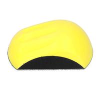 Hand Sanding Pad Hook and Loop Fastener Manual Handheld Grinding Block Polishing Disc Soft Flexible Durable Ergonomic Design for Woodworking Metalworking DIY Projects PU Foam 5in (5 inches 125mm)