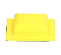 Hand Sanding Pad Square PU Foam Sander Block, 4.7 x 2.8 Inch, Hook and Loop Attachment - Soft Elastic Material, Easy Grip Handle, Ideal for Wood Polishing and Finishing