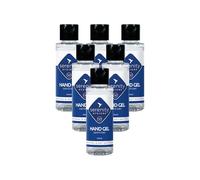 Hand Sanitiser Gel - Unscented and Alcohol-Free Hand Sanitising Formula - Great for Schools, Hospitals, Home & Office - Manufactured in the UK (100ml Pack of 6)