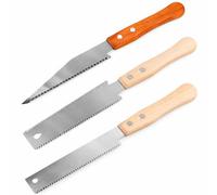 Hand Saw 3 Pack Japanese Woodworking Tools Set with Double Edged, Flat Head and Pointed Head Blades, Pull Cut Wood Saw for Joinery DIY Carpentry, Compact Hand Saw for Wood Control