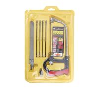 Hand Saw Hacksaw Set Multifunctional Universal Metal Saw HSS Steel Saw Blades with Interchangeable Blades Mini Hand Saws Woodworking Tool Usable as Fretsaw, Jigsaw, Branch Saw, Hand Saw
