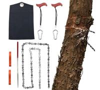 Hand Saw - High Reach Rope Chain Cutter, Folding Tree Limb Cutting Tool with Manganese Steel Teeth Portable Survival Gear Flexible Bidirectional Motion, Ideal for Camping Gardening Backpacking Outdoor